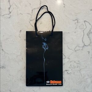 Habanos Cuban Cigar Black Gift Bag